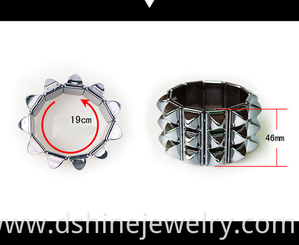 Stretch Acrylic Plate Ladies Bracelet Bangles